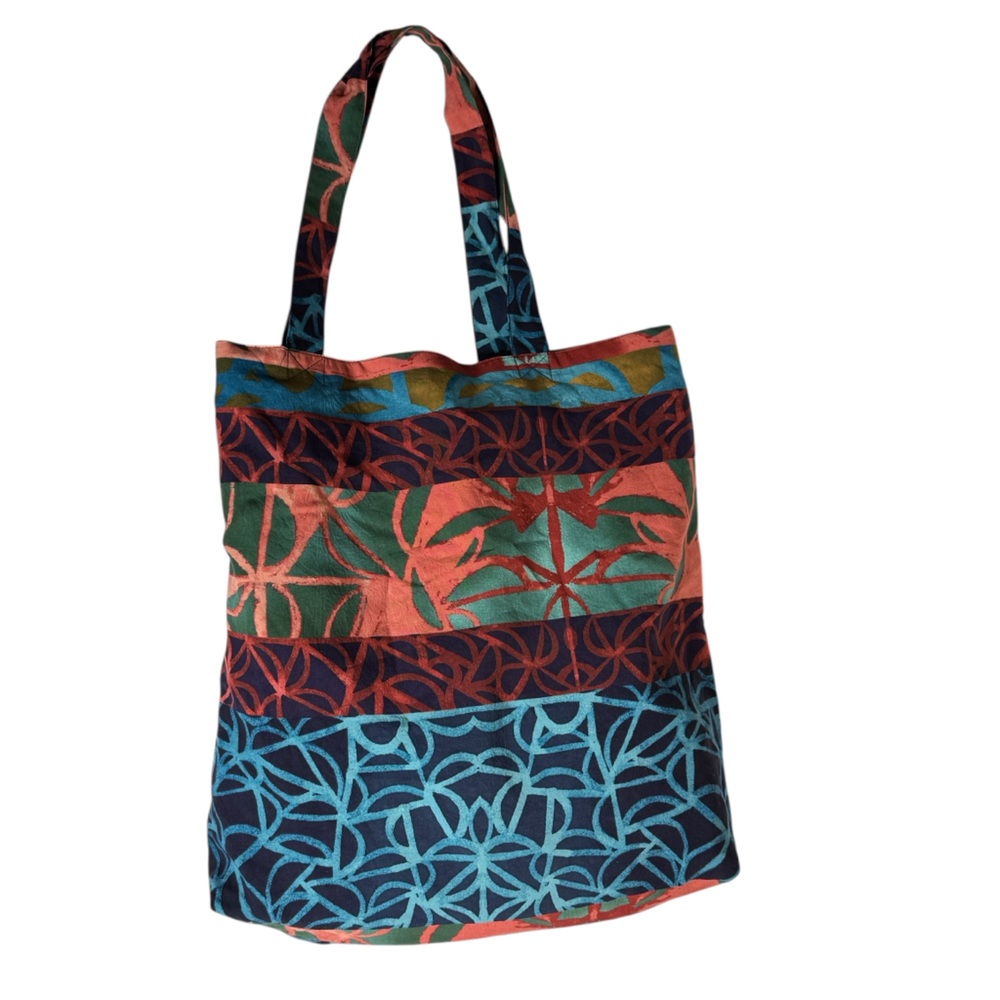 Jams‎ World Farmers Market Hawaiian Colorful Printed Tote Bag One Size